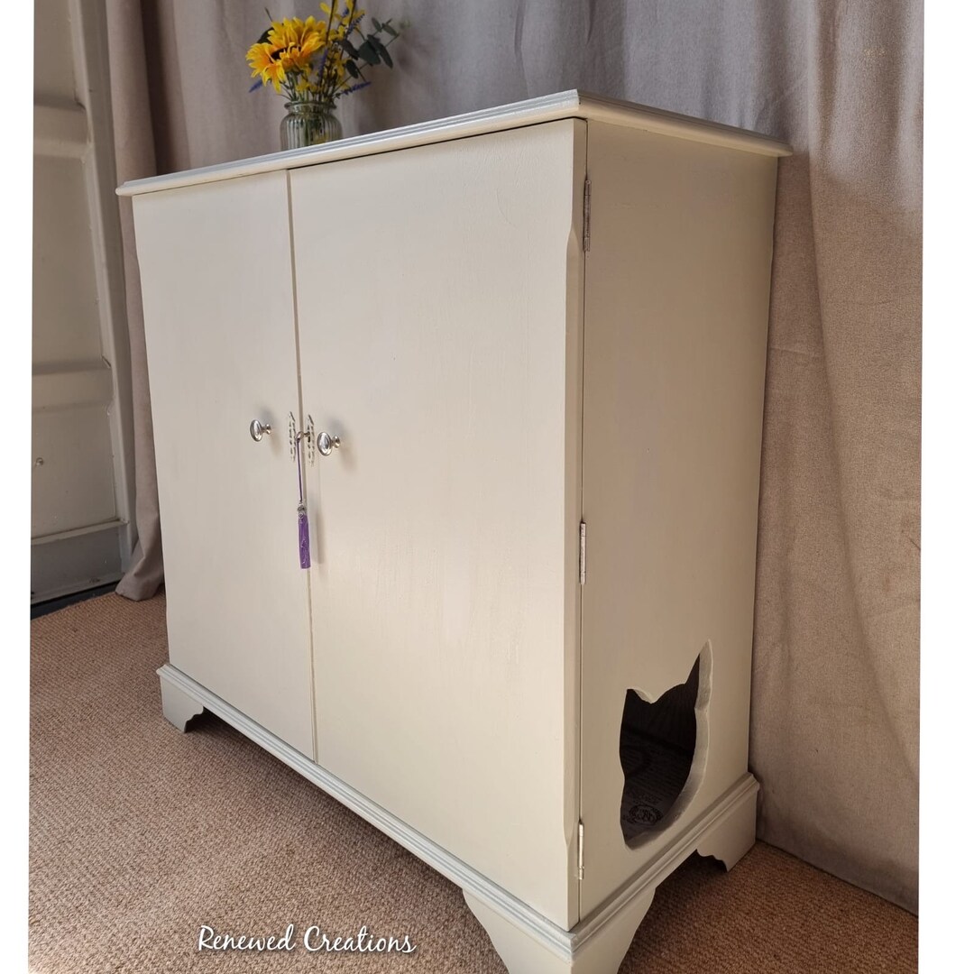 Cat Litter Tray. Kitten Toilet. Cat Litter Cupboard. Cat Bed Furniture