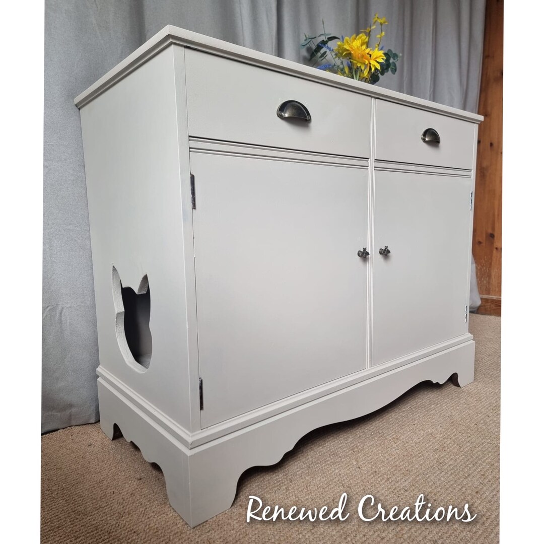 Cat Litter Tray. Kitten Toilet. Cat Litter Cupboard. Cat Bed Furniture