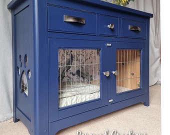 Unique Dog Crate Luxury Dog Crate, Puppy Crate, Dog Bed. Luxury puppy crate. Hand made dog bed. Dog bed furniture, Pet Furniture