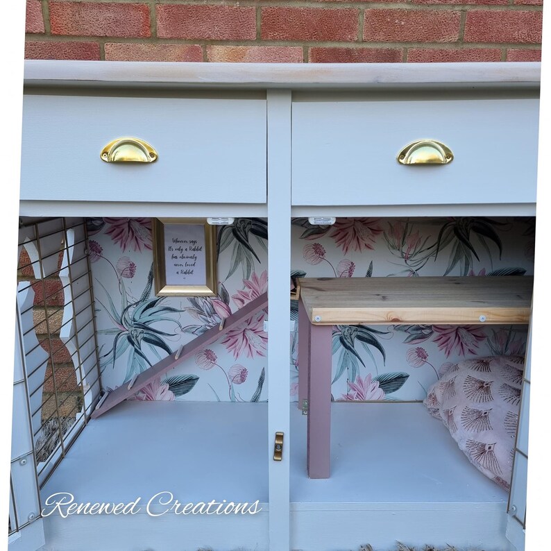 Indoor Rabbit Hutch. Indoor Rabbit Bed. Luxury Rabbit Hutch. Etsy UK