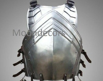 Halloween Medieval LARP Steel Armor - The Dwarven Cuirass-Chest-Back Breastplate/Jacket