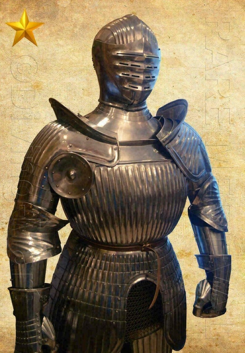 Halloween Medieval Wearable Knight Crusader Full Suit of Armor Etsy