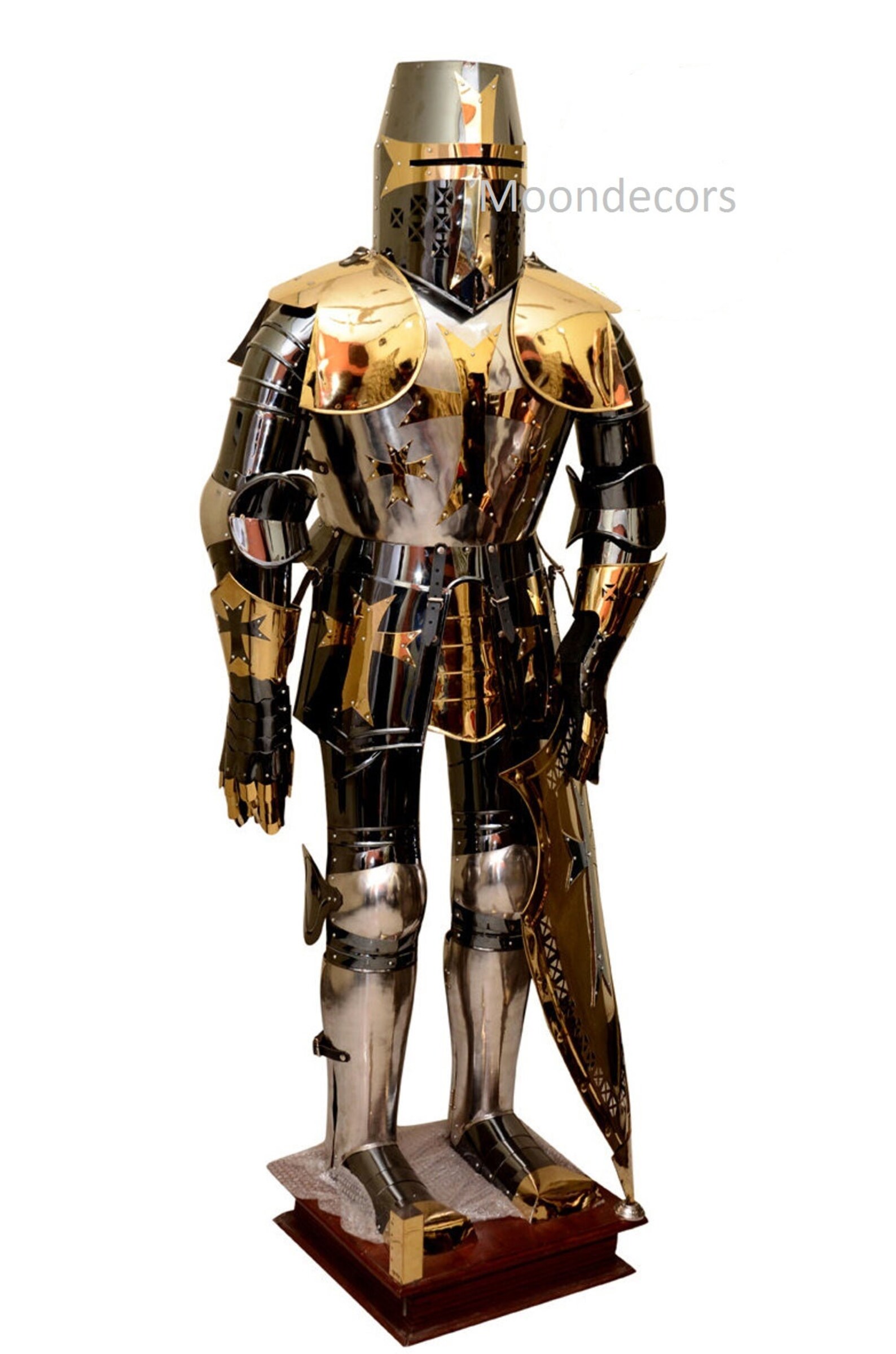 Halloween Stainless Steel Rust Free Full Body Wearable Armor Suit With
