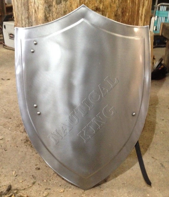 Knight Medieval Heater Shield Sca Larp Waster 18Guage Battle Armor Sheild Replic