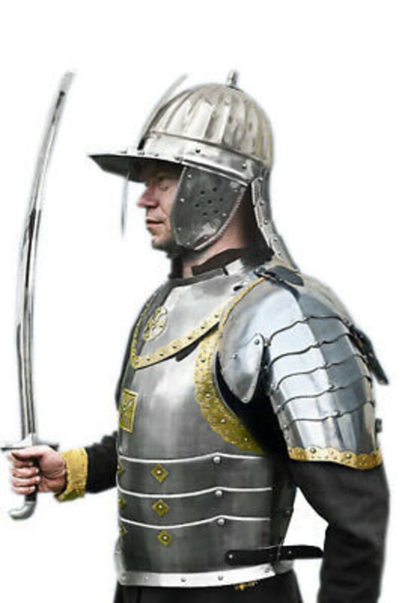 Medieval Armor Suit Polish Hussar Medieval Armor Costume Larp SCA Etsy