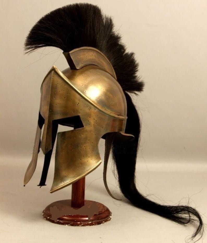 Halloween Spartan 300 King Leonidas Helmet Warrior Costume Medieval Helmet Liner 
