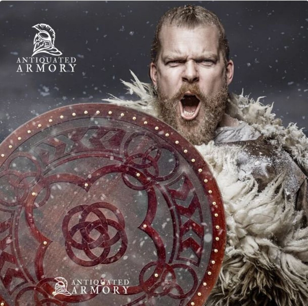 Viking Shield Hand Carved Real Viking Shield Viking Shield Wood Battle