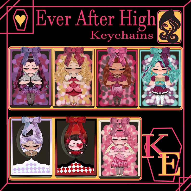Hs Combained Keychain Ever After High Keychains B Grade - Etsy
