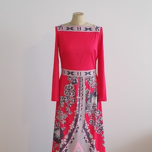 Vintage 60s 70s, Verena Modelle in the Emilio Pucci style, exclusive dessin, size 40