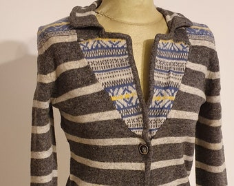 Vintage Esprit Sweater, Wool, Stripes, Size XS, S (Sw1)