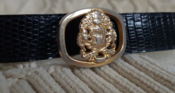 Vintage 70s 80s CELINE belt women's leather