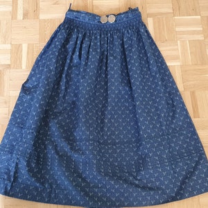 Vintage Austrian skirt, cotton, trachten, drindl, folk, ento, size 38, (B/S)