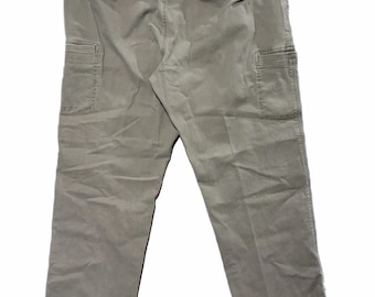 Pantaloni da uomo L.L. Bean 40x30, vestibilità naturale, cargo, in tela elasticizzata, da lavoro, casual
