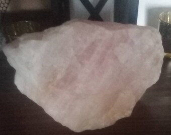 Giant Rose Quartz Crystal. Love attraction pink Himalayan New Age   Mineral Rock Stones mystical psychic conductor home Decor pink natural