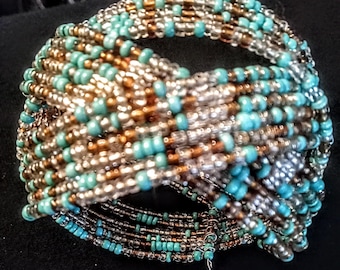 Twisted Sister beaded bracelet