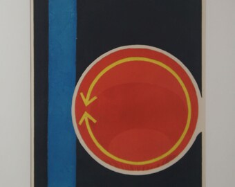 Horst Egon Kalinowski 'Sens Contradictoire' 1969 Grabado coloreado 7/100 MCM