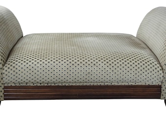 Traditional Contemporary Polka Dot Upholstered Lounge Day Bed Settee 69"