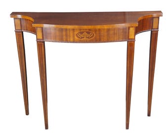 L63922EC: HENKEL HARRIS Federal Inlaid Mahogany Console Hall