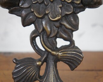 2 Victorian Revival Bronze Candle Sconces Pine Cones Neoclassical Candelabra 21"