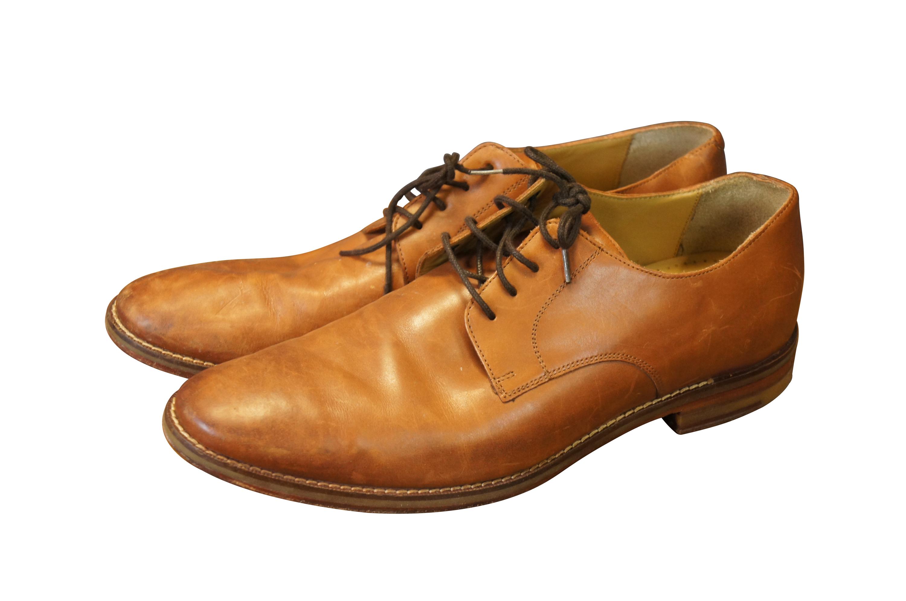 Cole Haan Go To Oxford‎ Men\'s Size 9.5 Leather Dress Shoes Lace up British Tan Cole Haan Zerogrand Laser Lined Wingtip Oxford (Men  main image 4