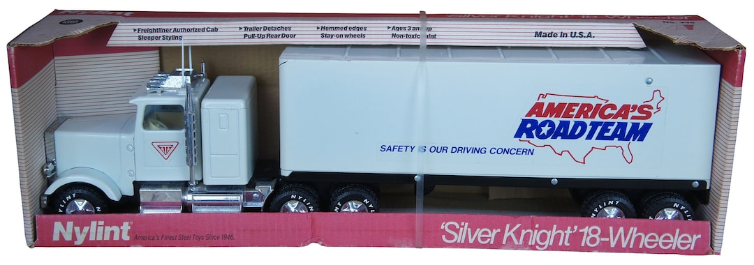 Nylint Silver Knight 18 Wheeler Toy Tractor Trailer Semi Truck Orig Box 345 Etsy