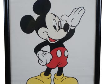1980s OSP Publishing Mickey Mouse Disney Colored Poster Print