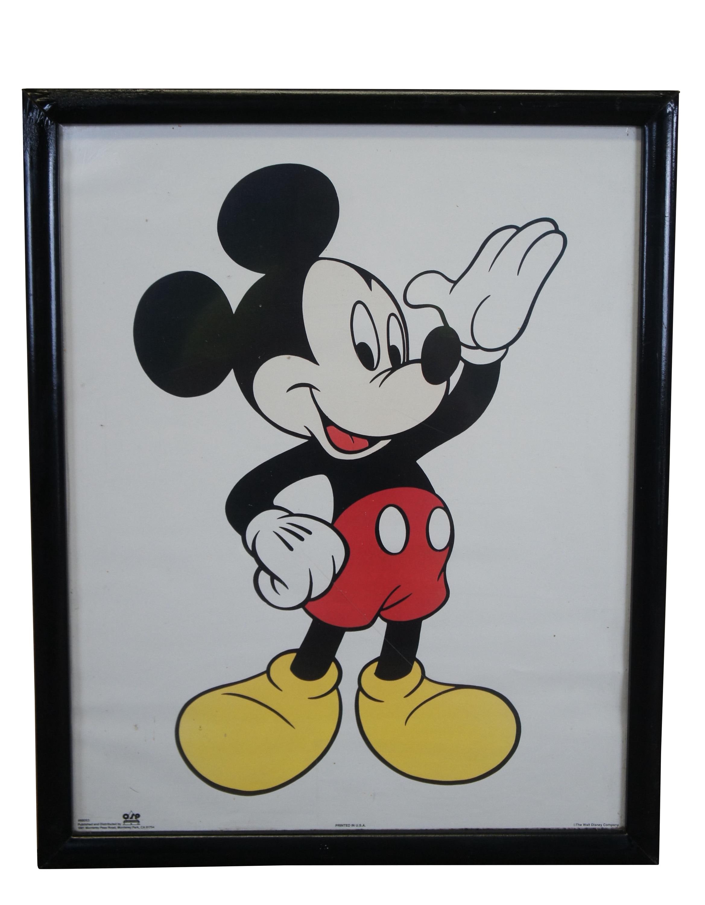 1980s OSP Publishing Mickey Mouse Disney Colored Poster Print