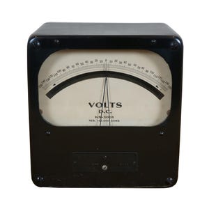 Vintage Weston Electrical Instruments KS-3001 DC Volt Meter Model 502 6&quot;