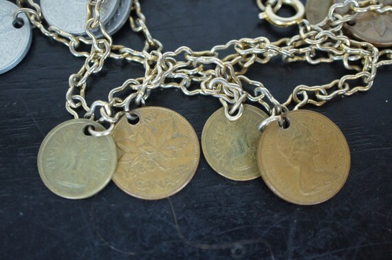 Mid Century 1940s 1950s 1960s Assorted Coin Neckl… - image 8