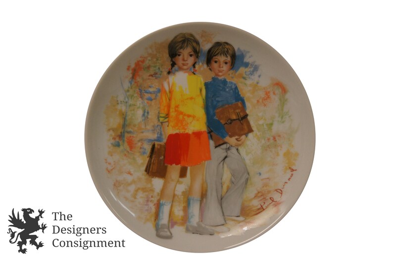 Limoges-Turgot France Paul Durand Collector Plates Marie Ange Emilie et Phillipe