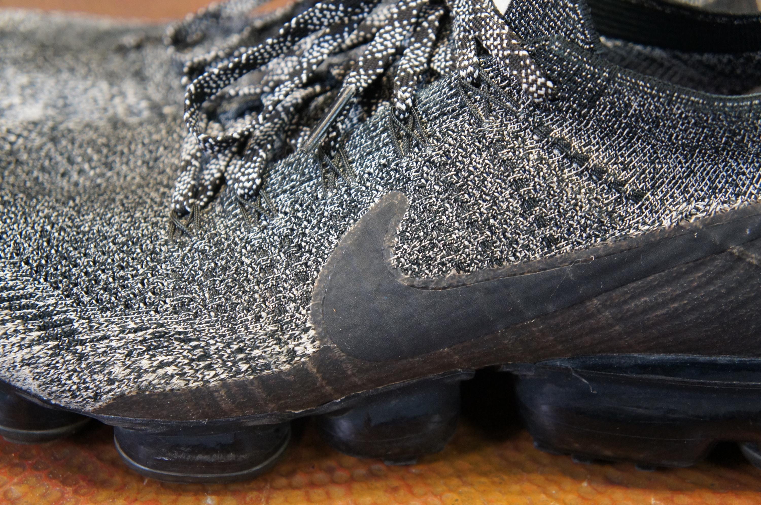 Vintage Nike Air Vapormax Flyknit Oreo Black White Athletic Shoe Sneaker US 12 Etsy UK