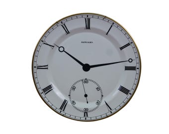 Ralph Lauren Wedgwood Pocket Watch Clock Charger Serving Plate 13"