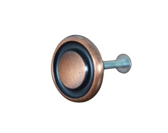 Natonal Lock Co Medalist C275-10D Old Copper Knob Drawer Pulls