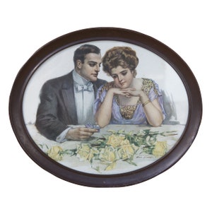 Vintage 1910 Will Grefe Brown & Bigelow &#39;Diamonds Are Trumps&#39; Proposal Edwardian