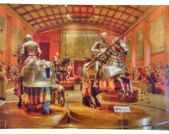 Medieval Armor Knights Color Photo Print Museum Exhibit 30"