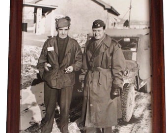 1953 Korean War Portrait of American Army Air Force Soldiers Korea Major 10"