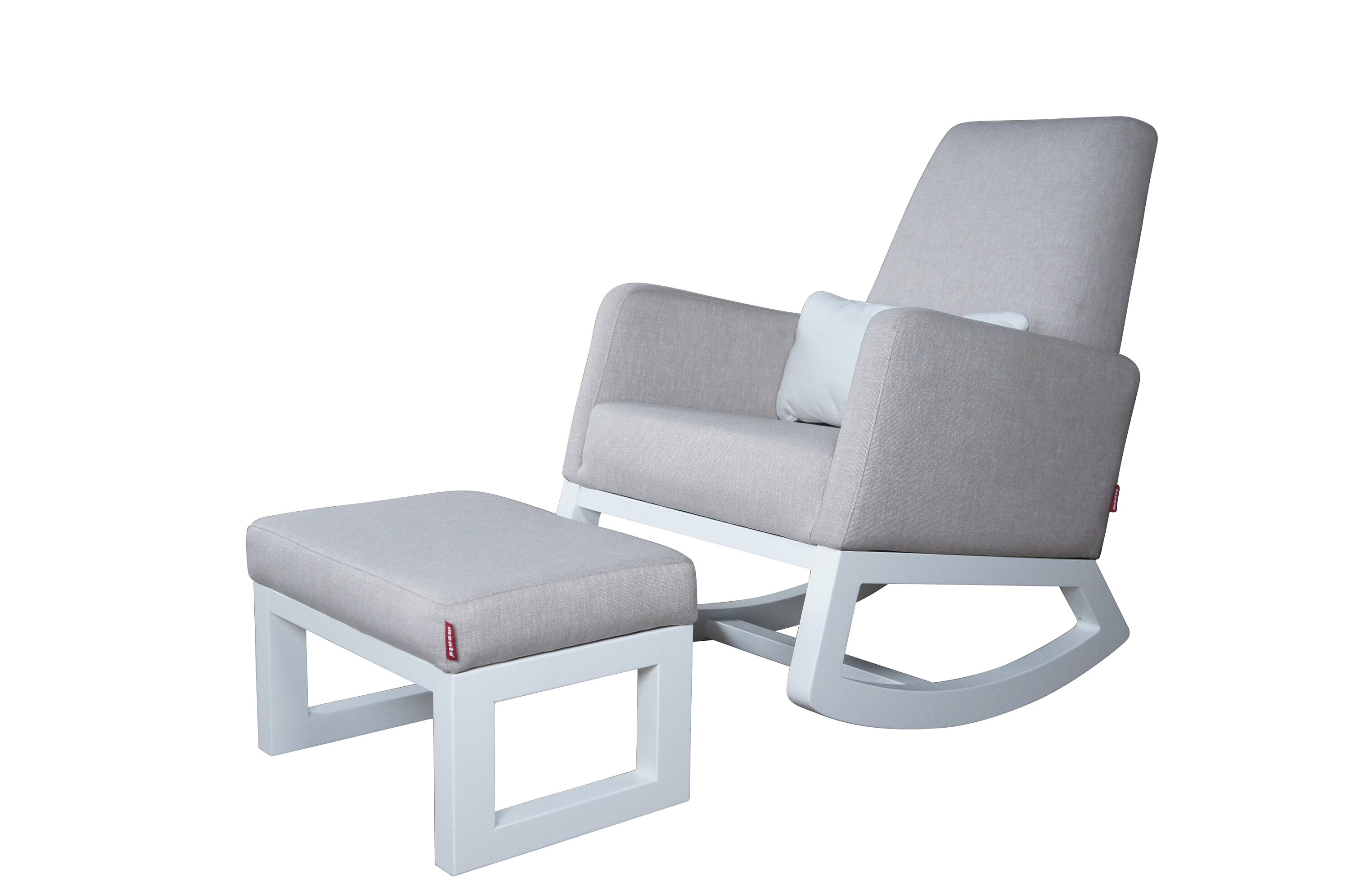 Monte Scandanavian Modern Joya Nursery Rocker Rocking Chair Ottoman Etsy