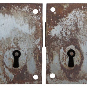 2 Antique Victorian Era Reclaimed Mortise Door Lock Hardware