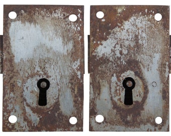 2 Antique Victorian Era Reclaimed Mortise Door Lock Hardware