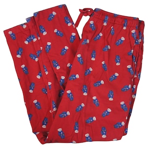 NWT Polo Ralph Lauren Solid Black RED MONOGRAM Jogger Pajama/Lounge Pants  Men XL