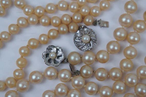 Lot of 12 Beaded Chain Pearl Necklaces Pendants C… - image 5