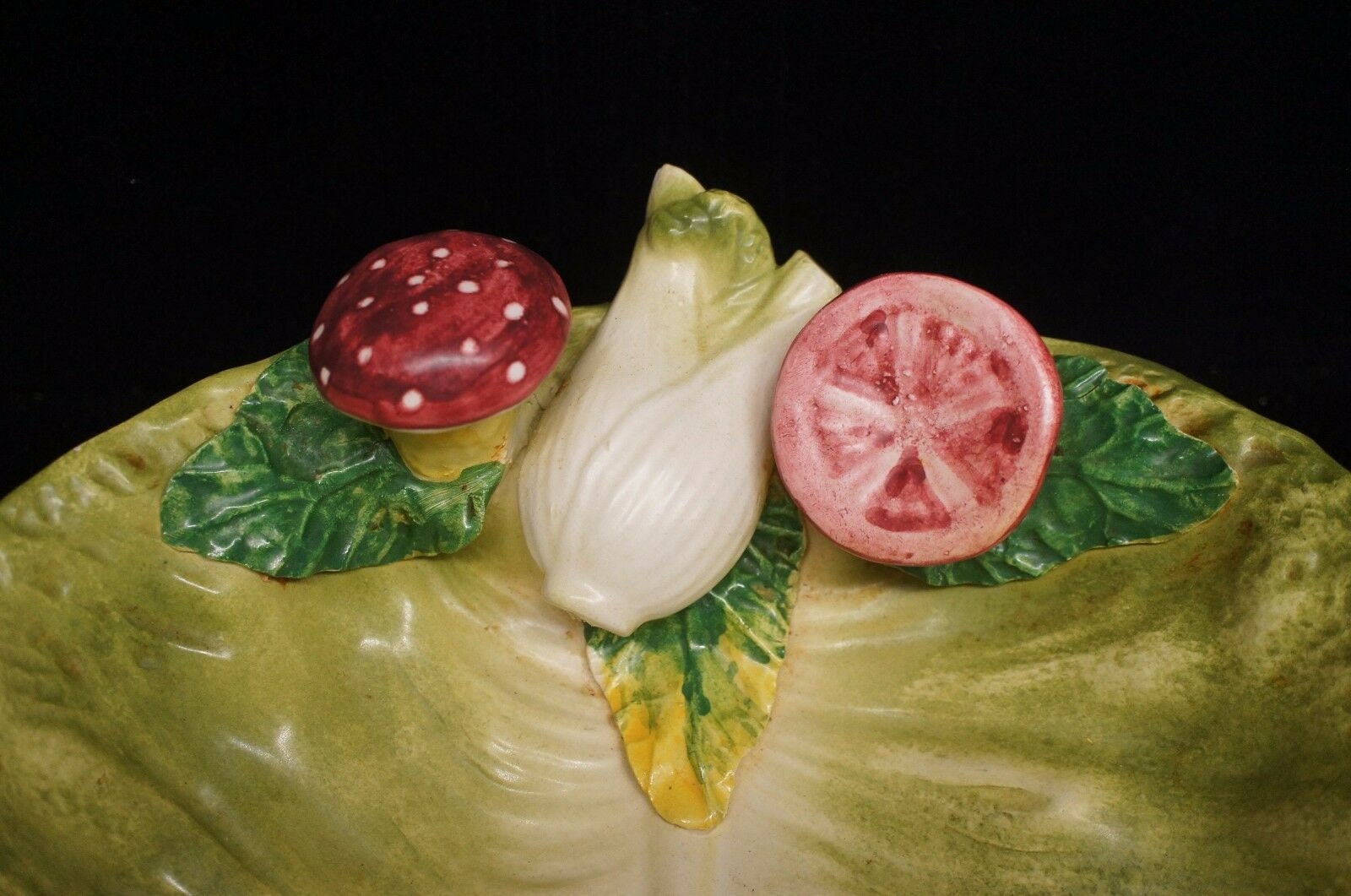 Stunning Ceramic Painted Italian Fruit and Salad Serving Bowl Etsy