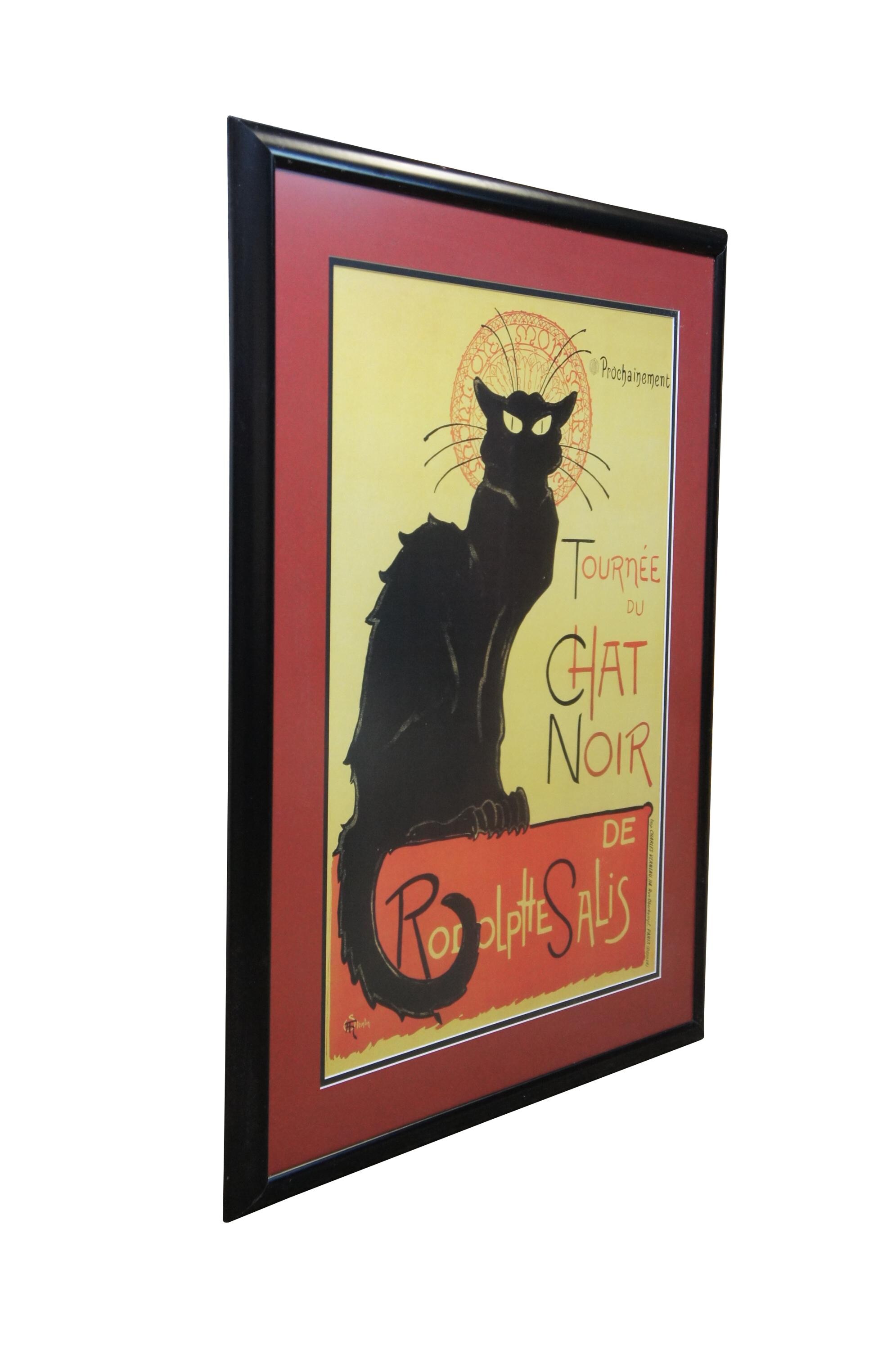 French Théophile Steinlen Tournee Du Chat Noir Black Cat Poster