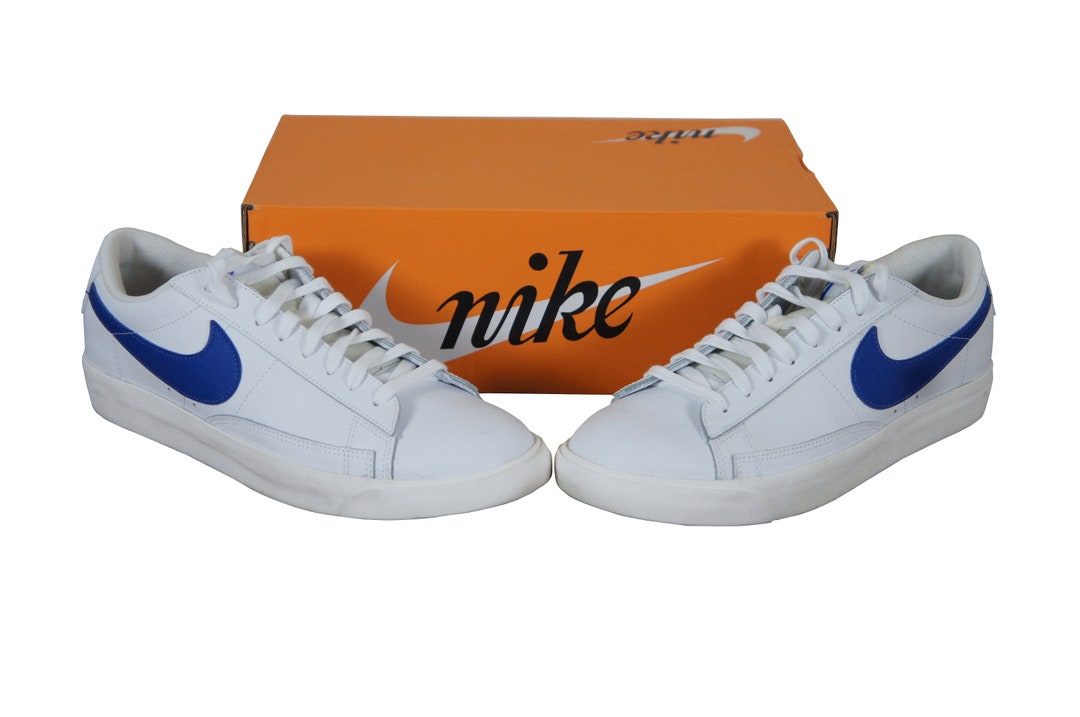 Nike Blazer Low Leather Astronomy Blue C16377-107 Men\'s Size 12 Used Nike Blazer Low Leather Astronomy Blue C16377-107 Men main image 3