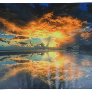 Sunrise on the Water Landscape Color Photo Print 30&quot;