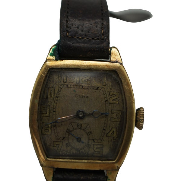 Antique Tacy Watch Co Cyma 15 Jewel Wrist Watch Timepiece For Parts