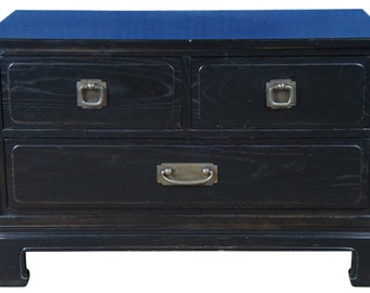 Davis Cabinet Co Cerused Oak Chinoiserie Chest Dresser Nightstand Console Stand