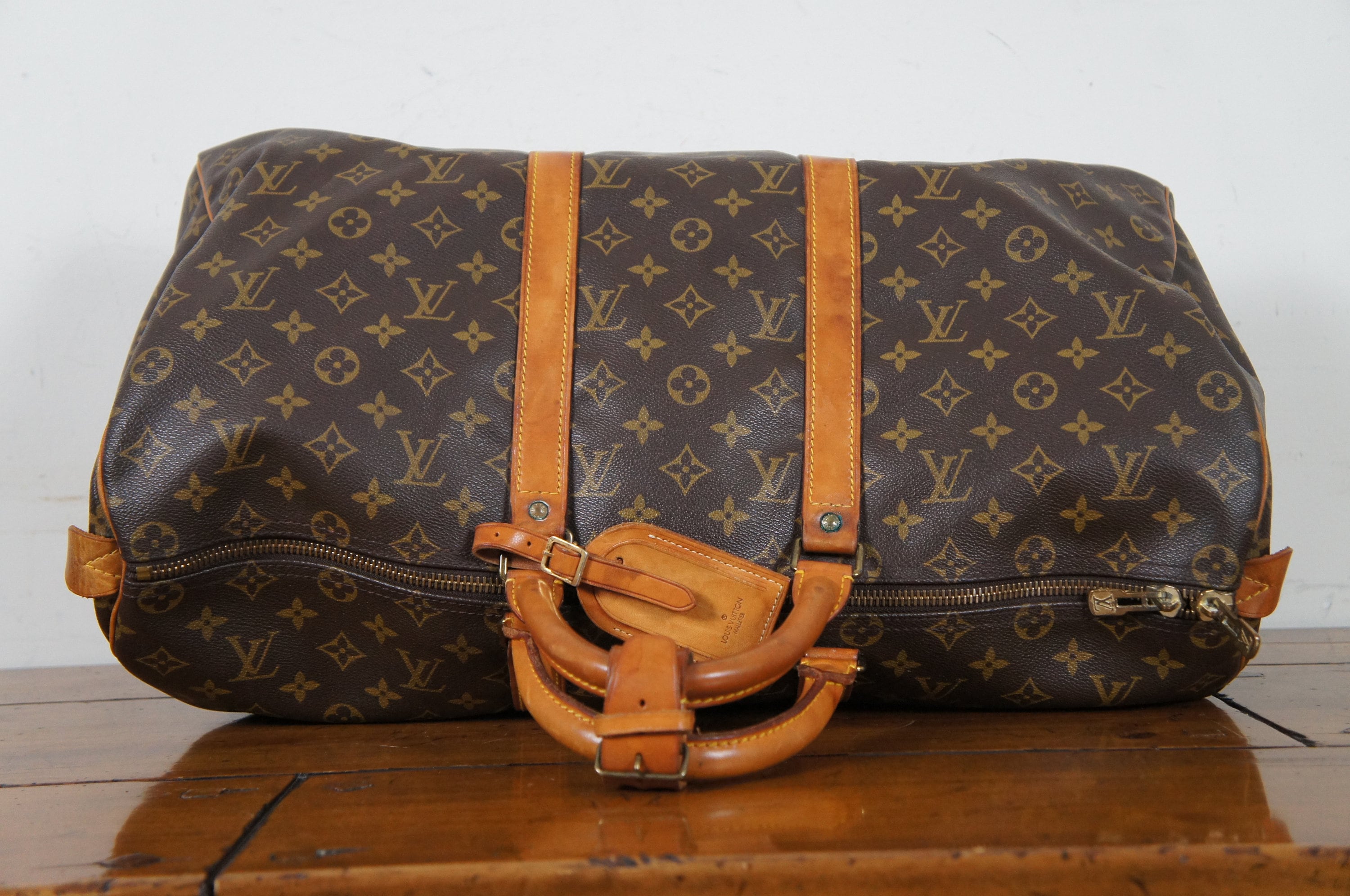 1980s Vtg Louis Vuitton Keepall Bandouliere 50 Malletier LV