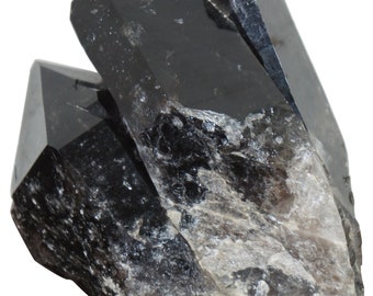 4lb Natural Smoky Phantom Quartz Crystal Cluster terminado 6 "