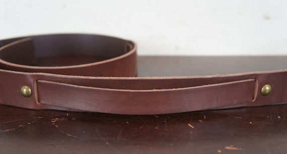 1937 Accessories Womens Brown Leather Belt Small - image 7